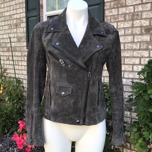 🐲💙 BLANKNYC Gray Suede Moto Jacket